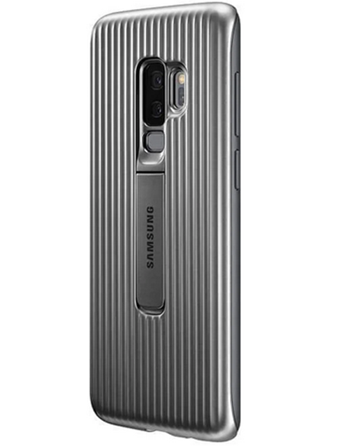 Samsung Galaxy S9 Protective Standing Cover Military-Grade – Silver/Grey