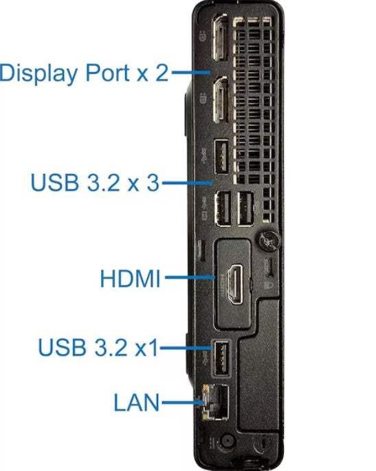 HP EliteDesk 800 G6 Mini PC | Core i5-10500T | 16GB RAM | 256GB SSD | Windows 11