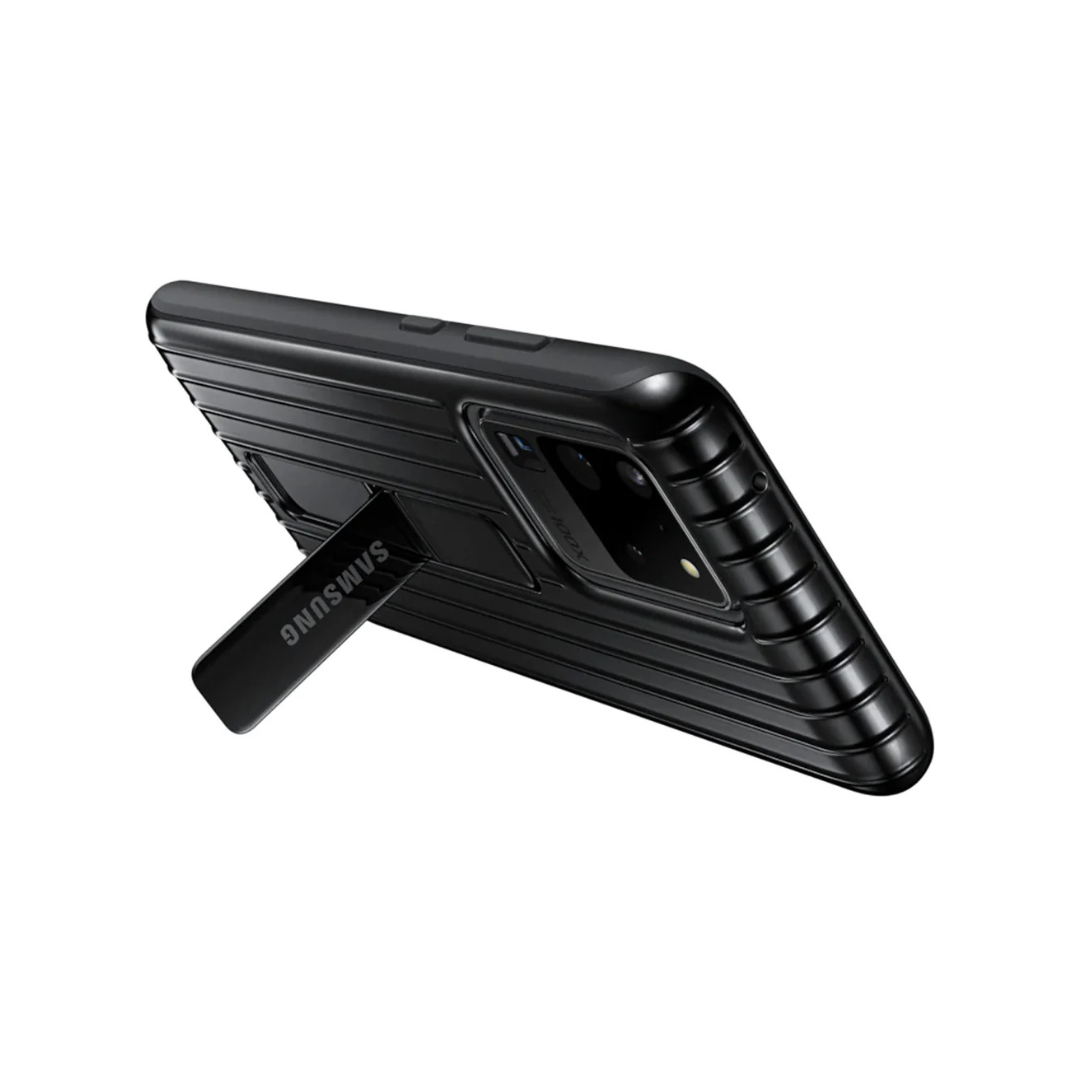 Samsung Galaxy S20 Ultra Protective Standing Cover Military-Grade – Black