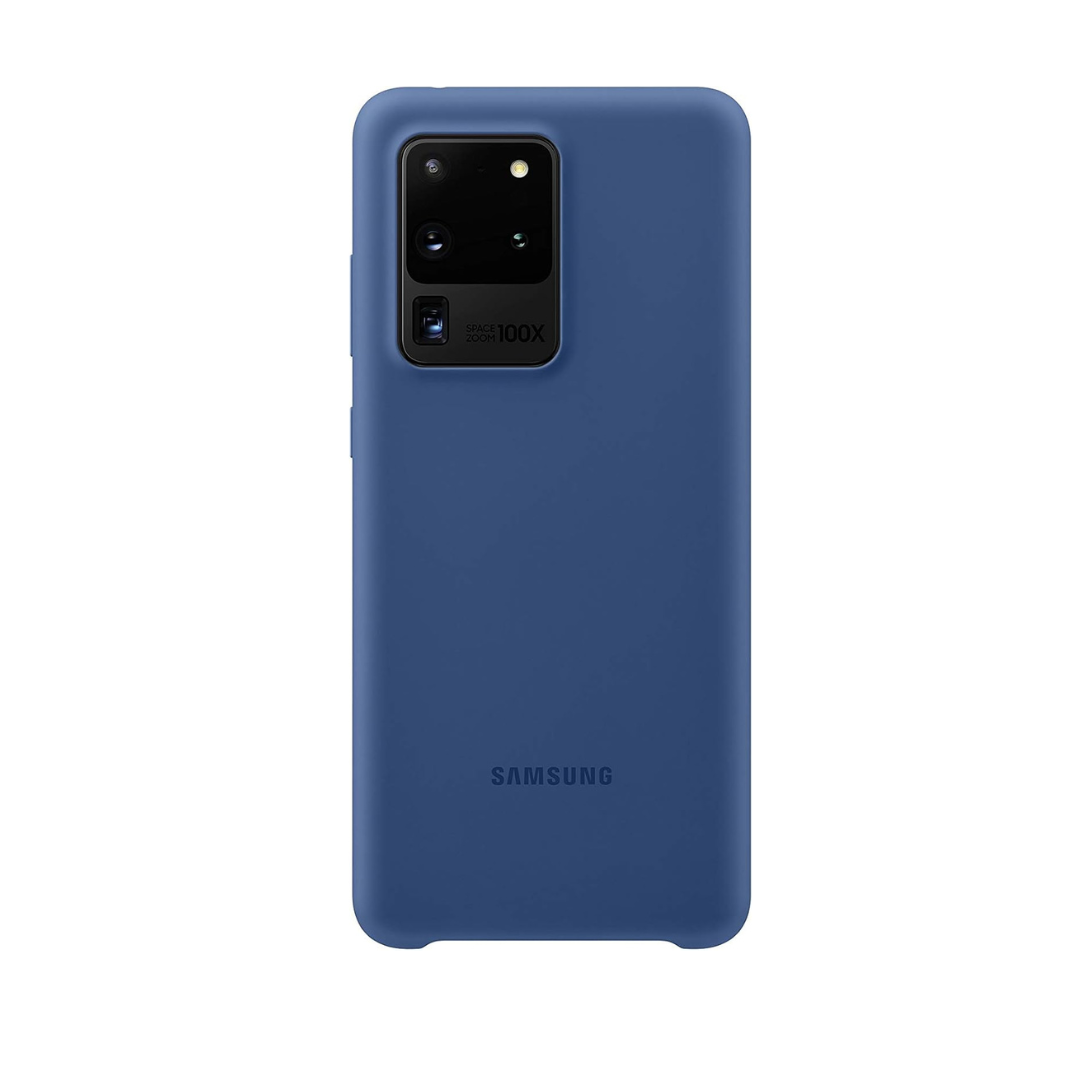 Original Samsung Galaxy S20 Ultra 5G Silicone Cover Shockproof – Navy Blue Black