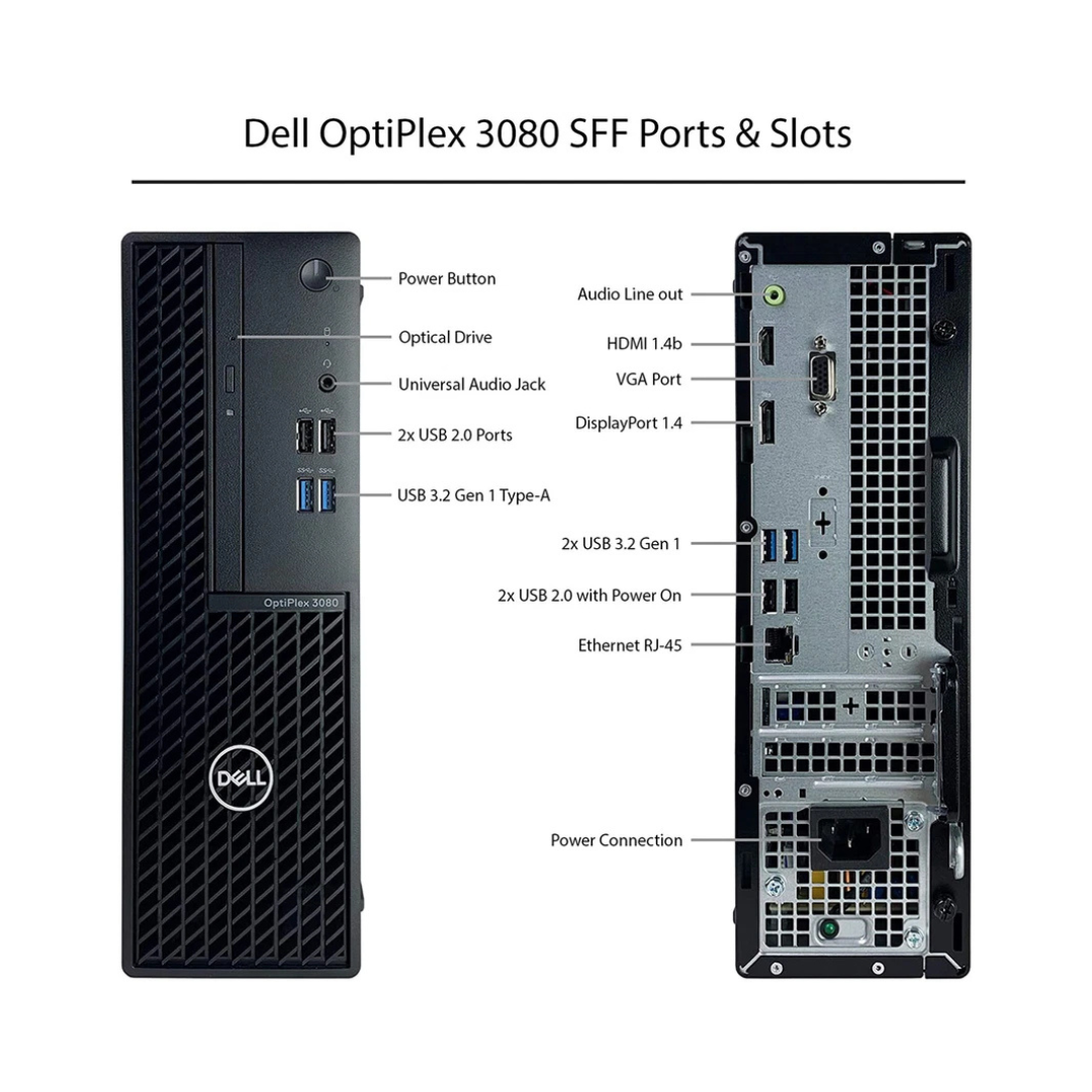 Dell OptiPlex 3080 SFF PC | Intel Core i9-10900F | 16GB RAM | 256GB SSD + 1TB HDD | Windows 11