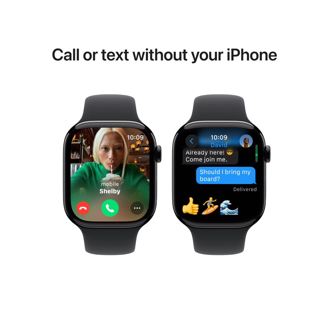 Brand New Apple Watch Series 10 GPS+Cellular 46mm JetBlack/Black Sport Band(S/M)