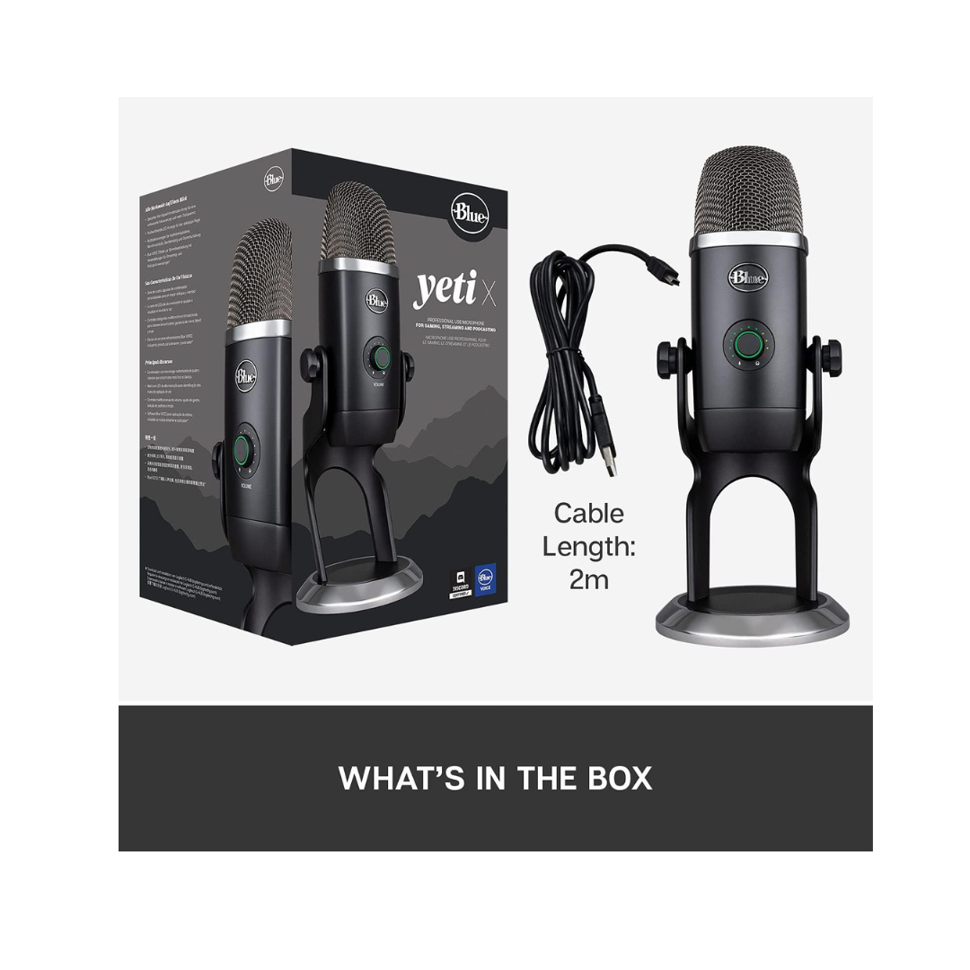 Brand New Logitech Yeti X – Professional USB Microphone with Blue VO!CE