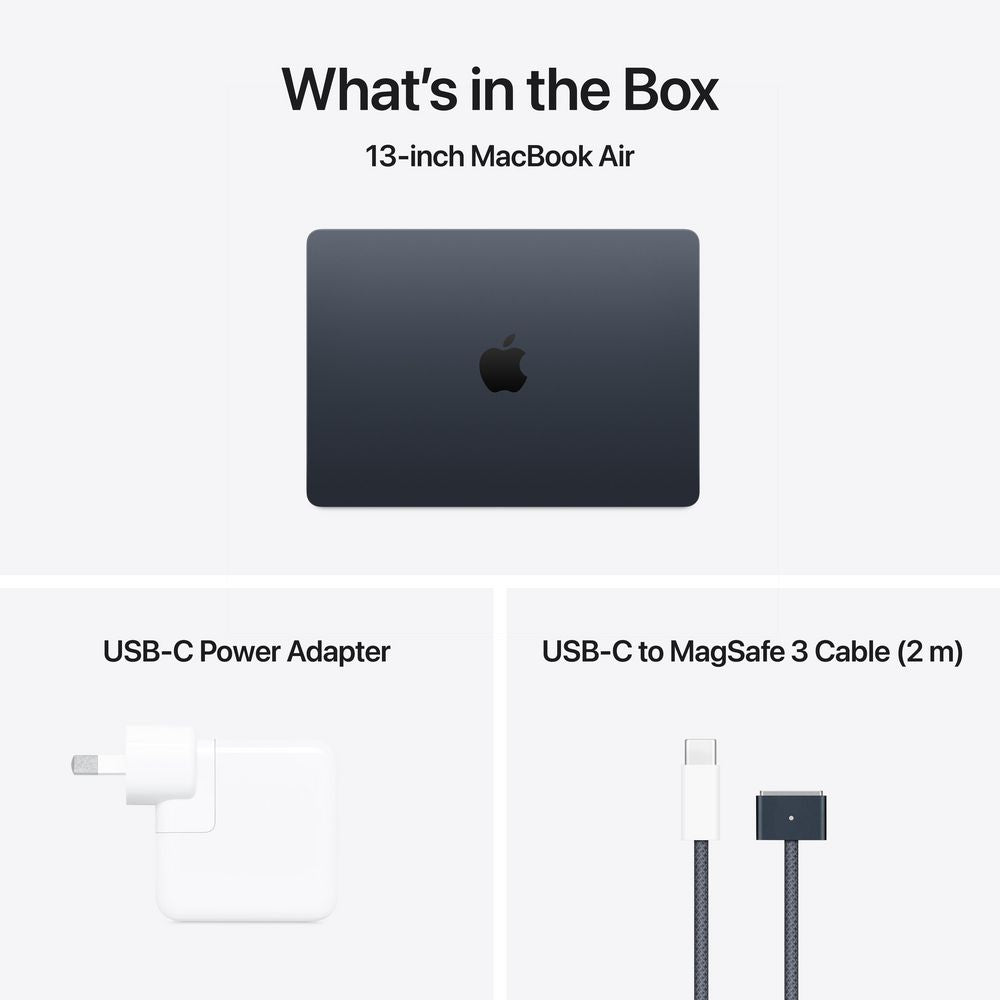 Apple MacBook Air 13" A3240 (M4 Chip, 16GB RAM, 256GB SSD) 2025 | Midnight | Brand New Sealed