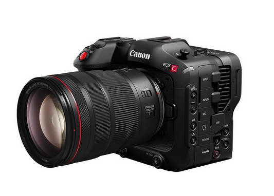 Canon EOS C70 RF-Mount 4K Cinema Camera | with Bright Tangerine Camera Cage