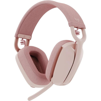 Logitech Zone Vibe 100 Wireless Headset with Microphone | Bluetooth | Lightweight | Pink