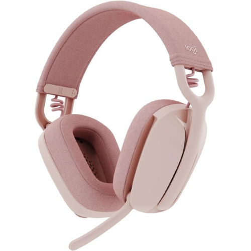 Logitech Zone Vibe 100 Wireless Headset with Microphone | Bluetooth | Lightweight | Pink