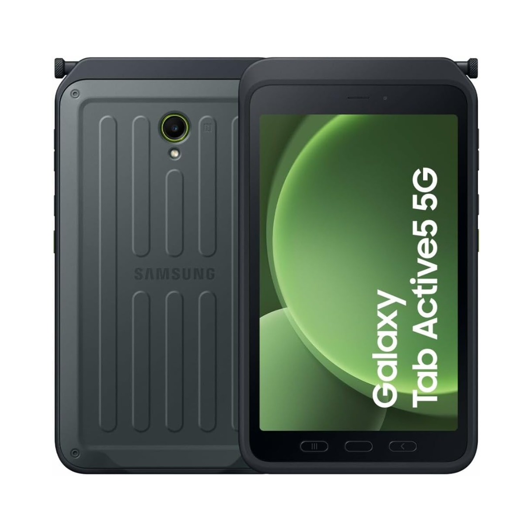 Samsung Galaxy Tab Active 5 5G Enterprise Edition SM-X300 Rugged 8" Tablet with S-Pen | 128GB Storage | 5G LTE + Wi-Fi
