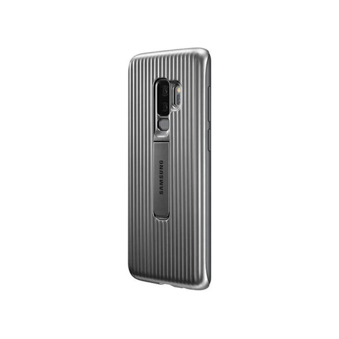 Samsung Galaxy S9 Protective Standing Cover Military-Grade – Silver/Grey
