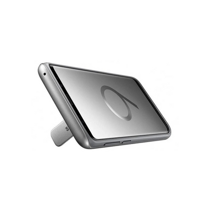 Samsung Galaxy S9 Protective Standing Cover Military-Grade – Silver/Grey