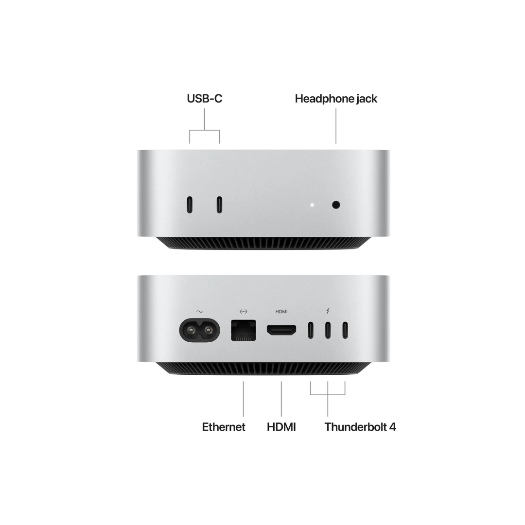 Apple Mac Mini M4 (10-CPU 10-GPU)| 16GB Ram | 256GB SSD | Silver