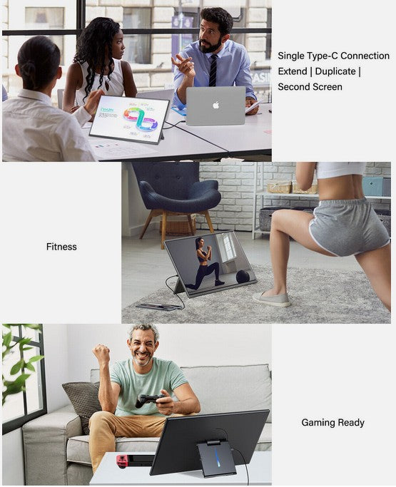 ZSUZ Portable Monitor 17" Gaming | 2K