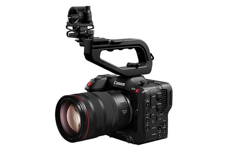 Canon EOS C70 RF-Mount 4K Cinema Camera | with Bright Tangerine Camera Cage