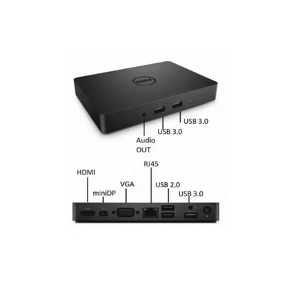Dell Pro WD15 K17A USB-C Docking Station | 4K Support | 130W Adapter