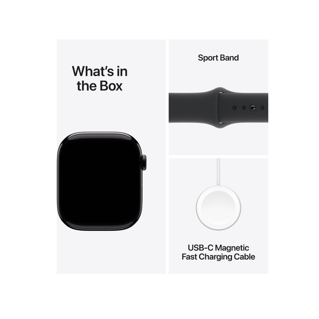 Brand New Apple Watch Series 10 GPS+Cellular 46mm JetBlack/Black Sport Band(S/M)