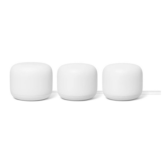 Google Nest WiFi Mesh Router 3 Pack | GA00823 | 1 Router + 2 WiFi Points | New Sealed