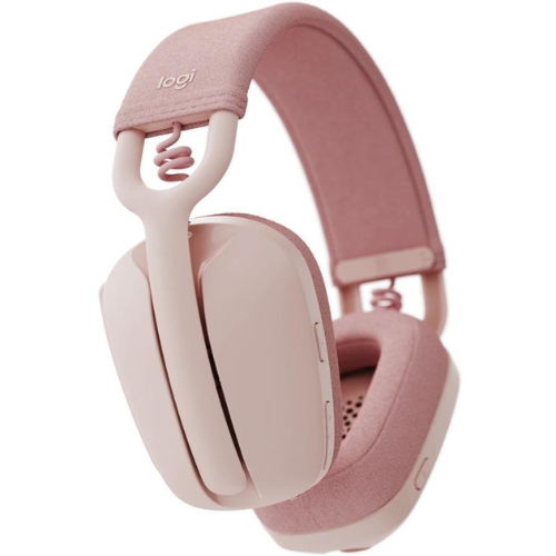 Logitech Zone Vibe 100 Wireless Headset with Microphone | Bluetooth | Lightweight | Pink