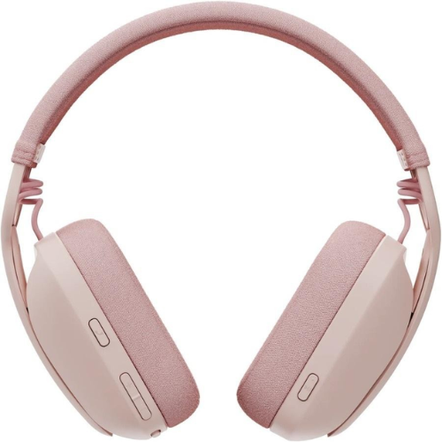 Logitech Zone Vibe 100 Wireless Headset with Microphone | Bluetooth | Lightweight | Pink
