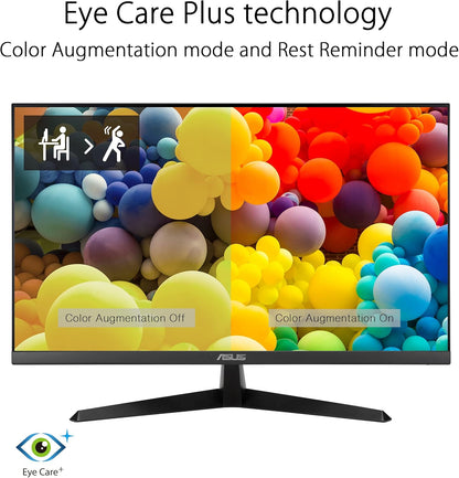 ASUS VY279HE Eye Care Monitor 27” FHD | 75Hz | IPS | 1ms | FreeSync | Eye Comfort Tech