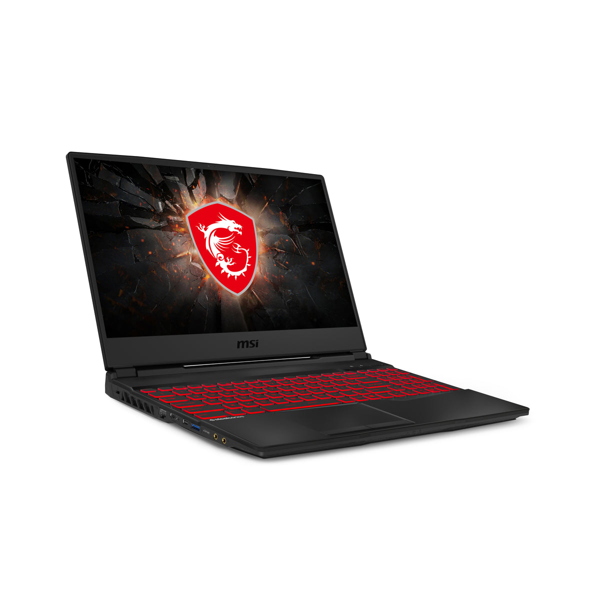 MSI GL65 Leopard, angled view