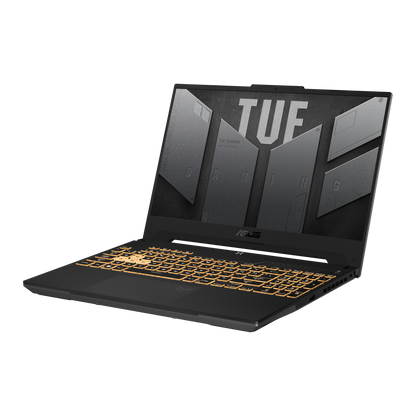 ASUS TUF Gaming F15 FX507ZM, angled view