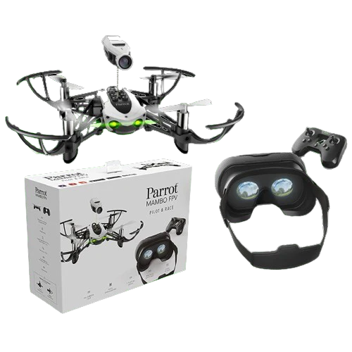 Parrot Mambo FPV | HD Camera | Racing Drone with FPV Goggles & Controller | Full Accessories And Box