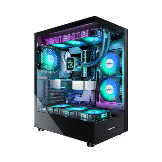 AURORA VVS - RTX 5090 - RYZEN 7-9850X3D - 32GB RAM - 1TB SSD (ATX ARGB tempered glass tower case case)