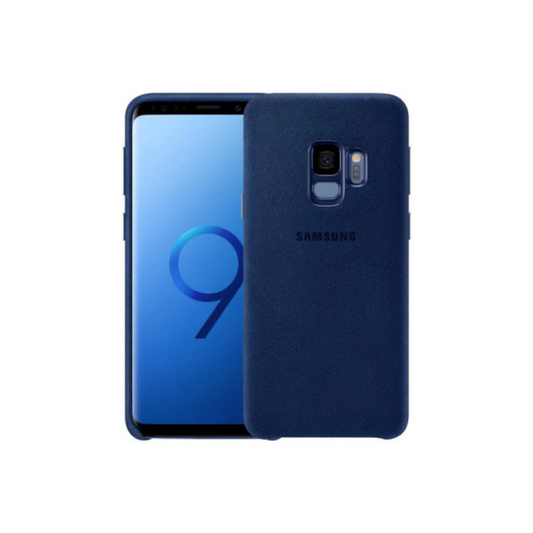 Original Samsung Alcantara Cover for Galaxy S9 – Premium Material – Blue