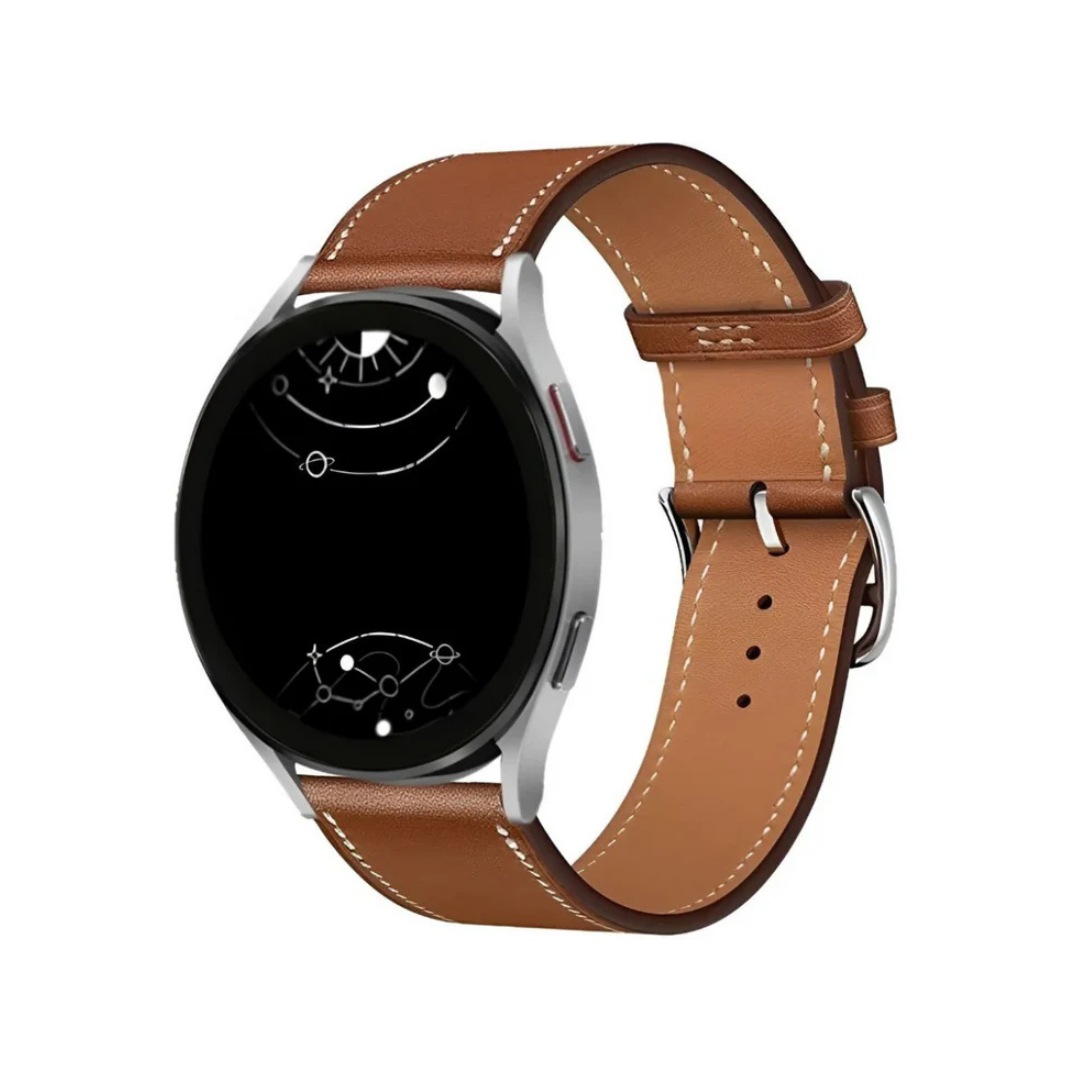 Samsung Galaxy Watch4 44mm (Model SM-R875F) | Aluminium Case | LTE + GPS | Leather Strap