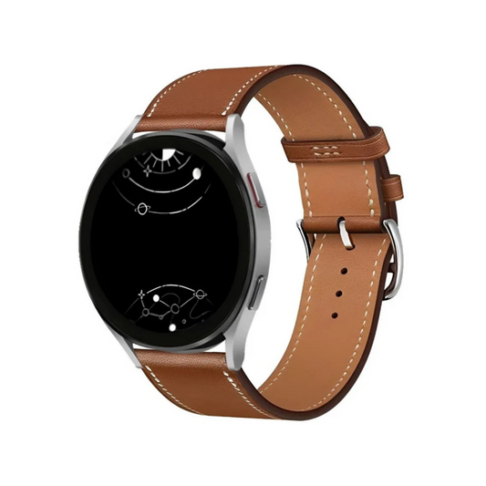 Samsung Galaxy Watch4 44mm (Model SM-R875F) | Aluminium Case | LTE + GPS | Leather Strap