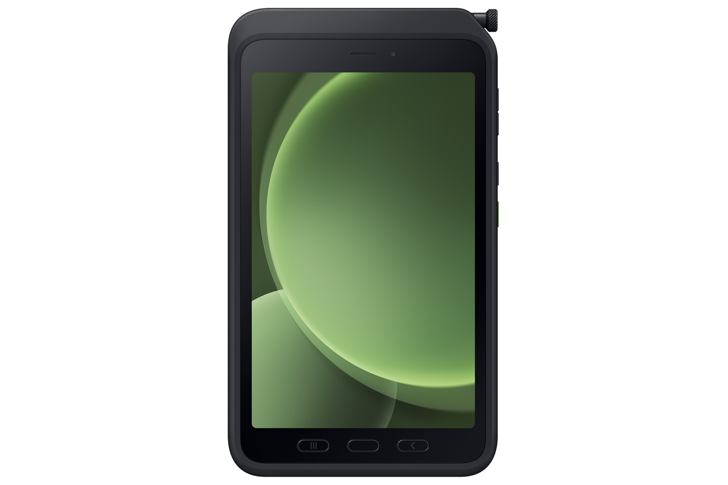 Samsung Galaxy Tab Active5 5G in Green, side profile