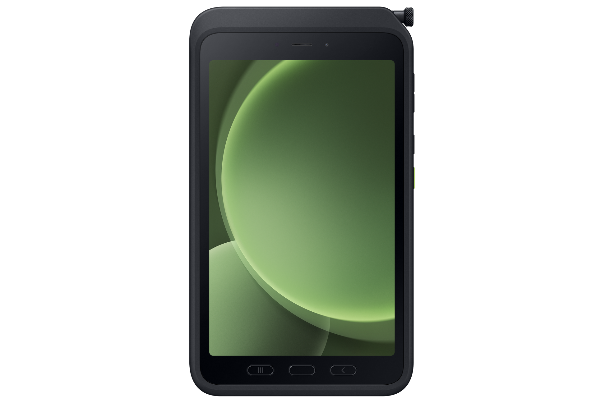 Samsung Galaxy Tab Active5 5G in Green, side profile