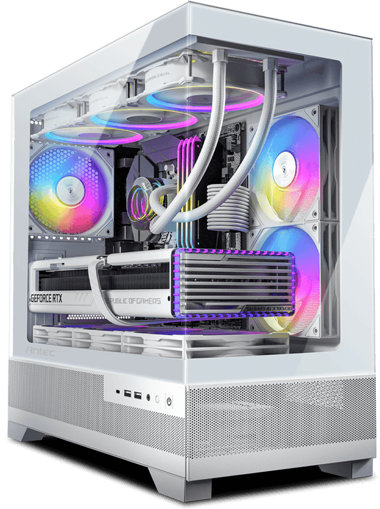 PATRIOT II SNOW PC - RTX 5080 - R7-7800X3D - 9950X3D - Intel Ultra (Antec CX500 case)